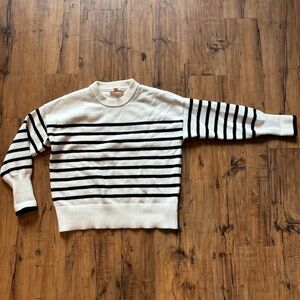 Thick striped sweater